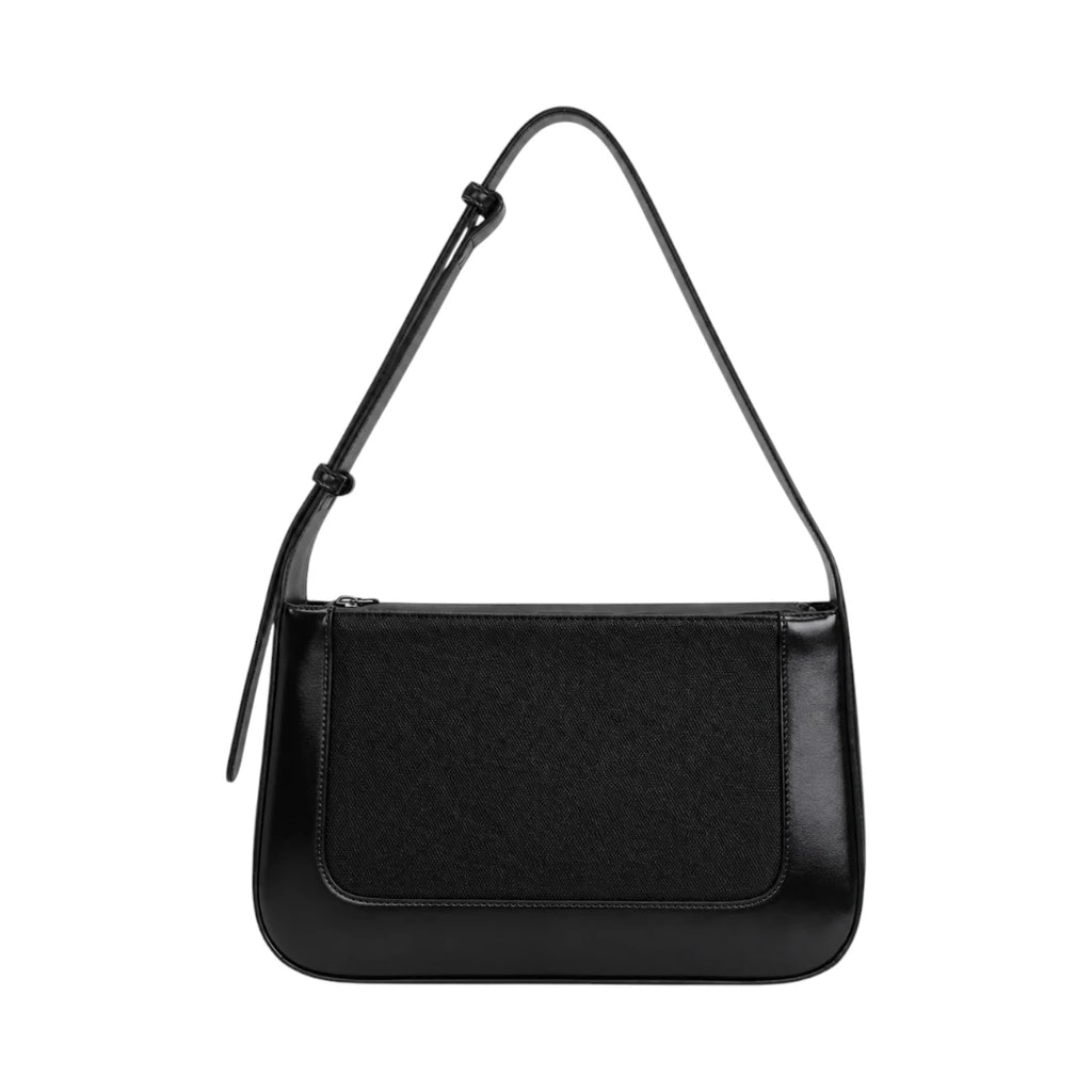 Virant Collection Black Leather Daily Baguette Bag