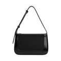 Virant Collection Black Leather Daily Baguette Bag