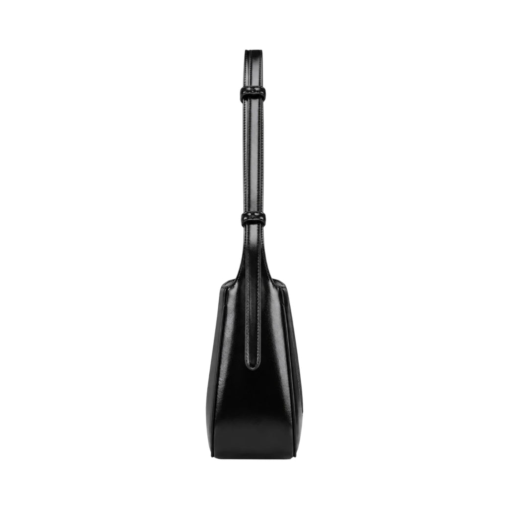 Virant Collection Black Leather Daily Baguette Bag