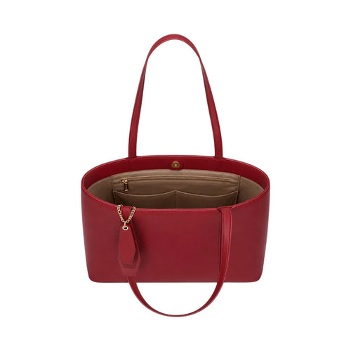 Virant Collection Modern Burgundy Leather Handbag for Women