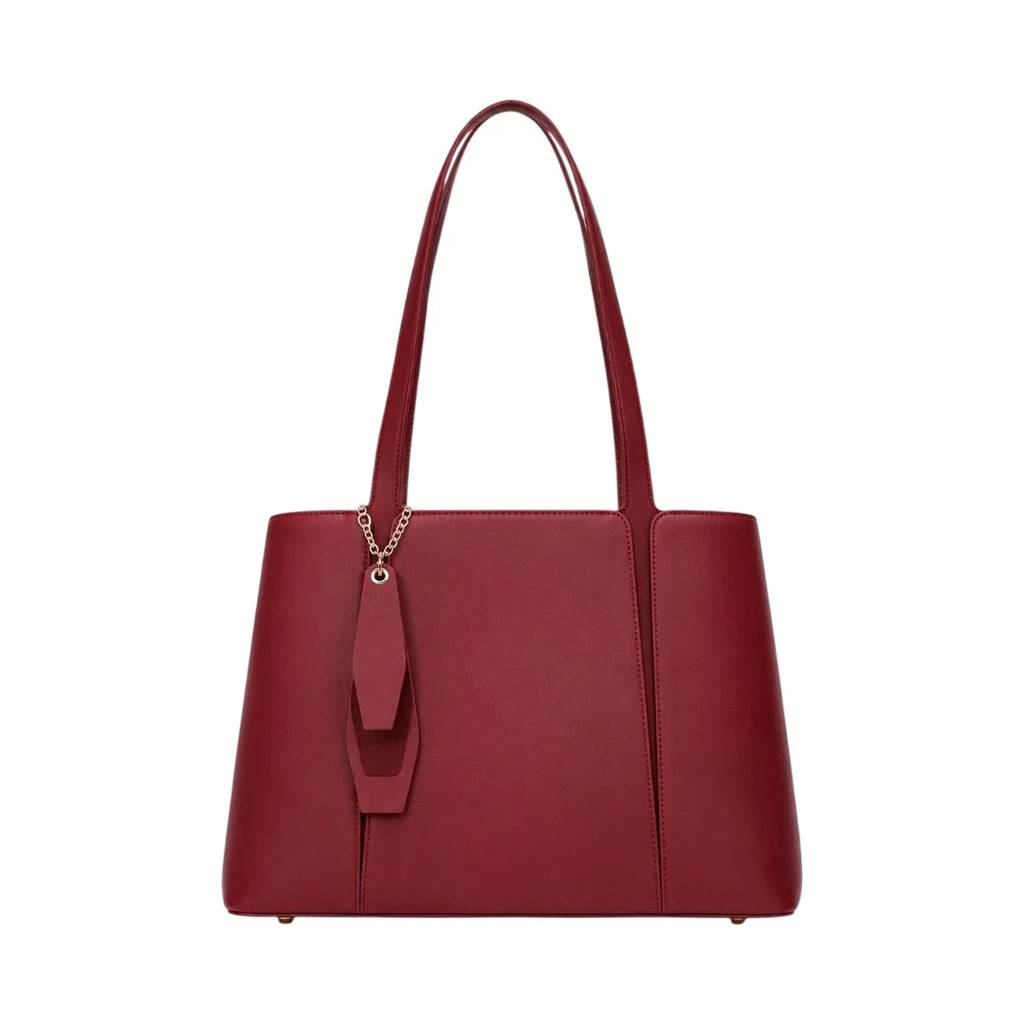 Virant Collection Modern Burgundy Leather Handbag for Women