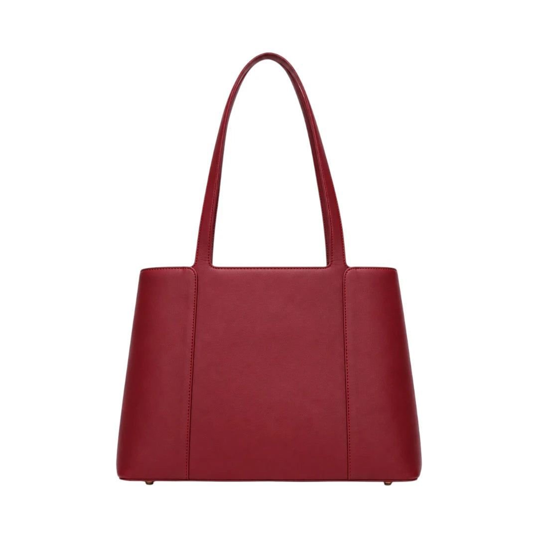 Virant Collection Modern Burgundy Leather Handbag for Women