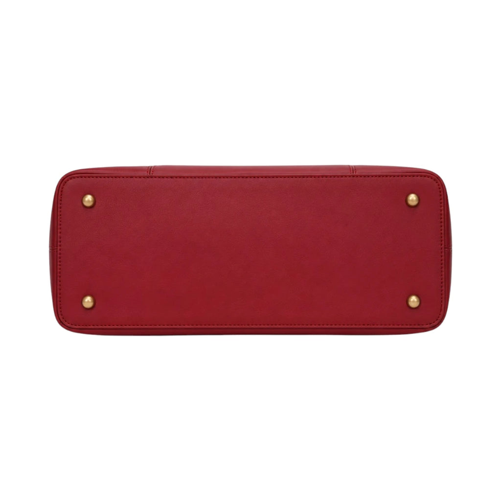 Virant Collection Modern Burgundy Leather Handbag for Women