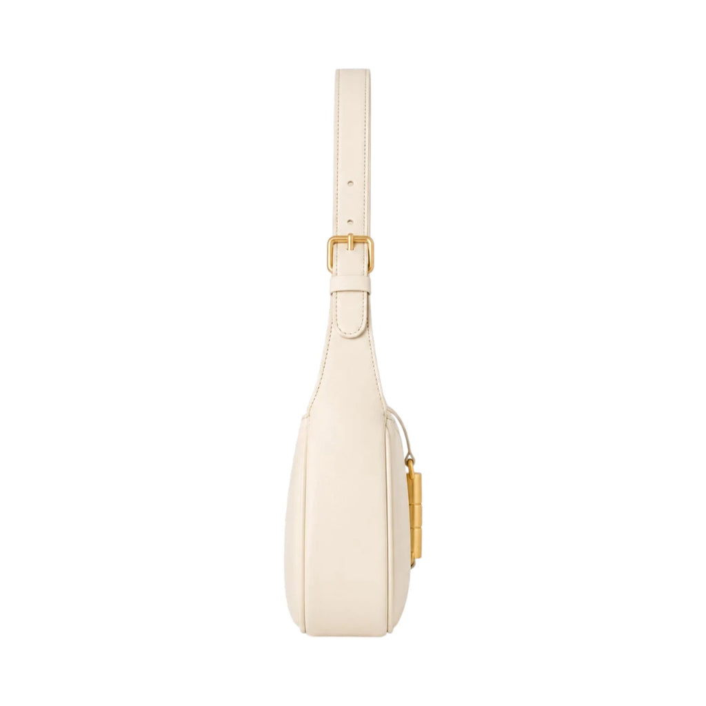 Virant Collection Women's Classic Ivory Leather Baguette Bag