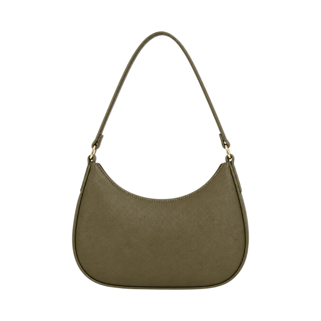 Virant Collection Women's Green Leather Baguette Bag