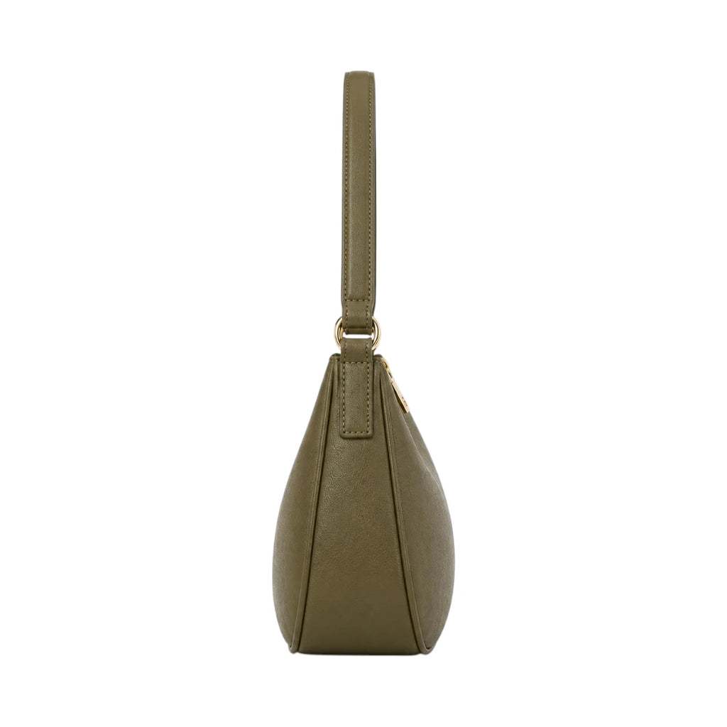 Virant Collection Women's Green Leather Baguette Bag